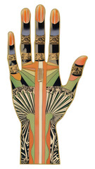 Wall Mural - png hand illustration patterns modern.