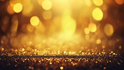 Poster - Golden glimmer fills the air during a festive celebration at dusk in a vibrant cityscape