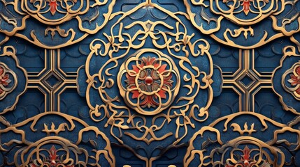 Poster - Exploring intricate chinese geometric patterns china gigapixel art cultural heritage aesthetic perspective