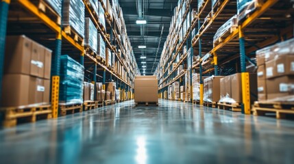 Poster - Optimizing warehouse operations management digital inventory solutions logistics hub data-driven strategy efficiency enhancements