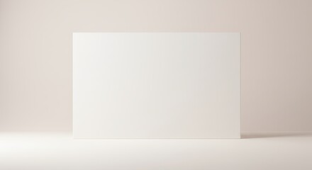 Poster - A white box with a white background