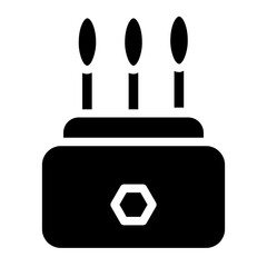 Poster - Beauty Brush Ear Glyph Icon