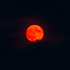 Wall Mural - moon in the night sky