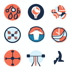 Poster - Abstract Icon Set Design Elements, Minimalist Graphics, Creative Visuals, Web Design