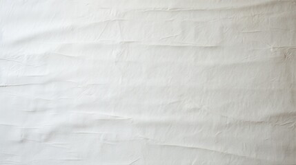 Poster - A plain, textured white fabric surface with subtle wrinkles, providing a clean and minimalistic background.