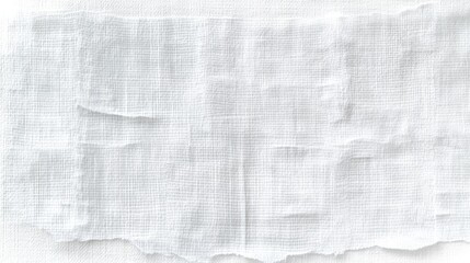 Poster - A textured, crumpled fabric in light tones, conveying a sense of softness and simplicity.