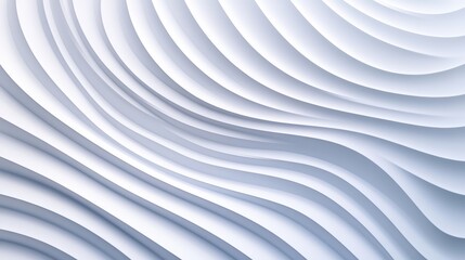 Poster - A mesmerizing abstract design featuring smooth, flowing white curves, creating a sense of depth and tranquility.