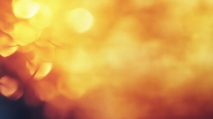 Poster - A warm, glowing background with a bokeh effect, featuring soft, golden light and abstract shapes that evoke a feeling of warmth and comfort.