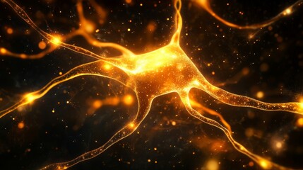 Poster - Visualize glowing data flowing through an abstract neural network digital realm gigapixel artwork cyber environment futuristic concept
