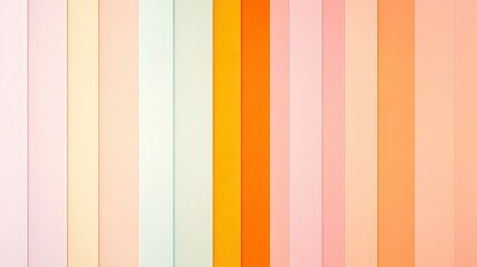 Poster - A colorful arrangement of vertical stripes in pastel shades, creating a visually appealing and harmonious pattern.
