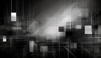 abstract digital business technology square shapes, technology concept background with copy space
