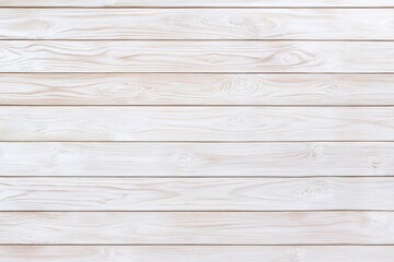 Poster - A textured white wooden surface, featuring horizontal planks with natural grain patterns and a light finish.