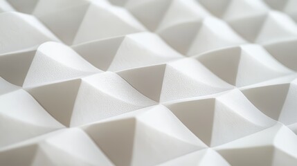 Poster - Abstract White Pyramid Texture