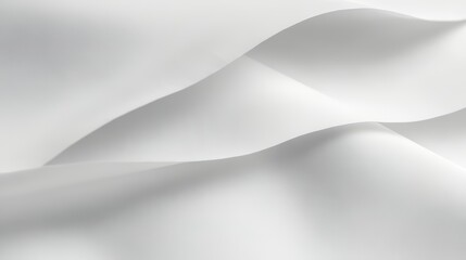 Poster - Abstract Curved White Surfaces