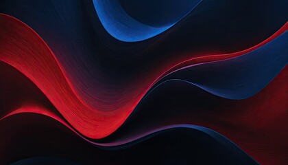 Poster - Wavy background gradient red and blue
1