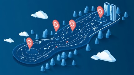Poster - Achieve success milestones anywhere visual roadmap digital space interactive roadmap gigapixel