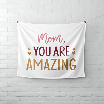 A sleek and modern Mother's Day banner with a clean design, minimalist typography, and soft pastel tones.