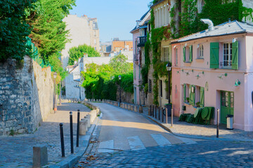 Wall Mural - cityscape mont matre , paris, france