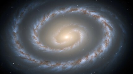 Poster - Awe Inspiring View of the Milky Way Galaxy with Elegant Spiral Arms Arching Across the Sky
