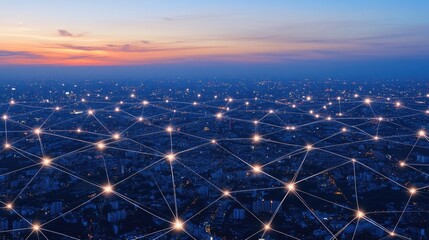 Poster - Advanced G network infrastructure with high-speed wireless connectivity.