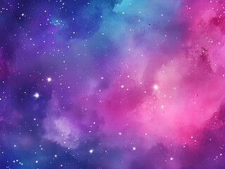 Poster - Violet purple abstract watercolor background for textures backgrounds and web banner design. Purple pink blue white pastel grainy gradient background. Pink magenta blue purple color background