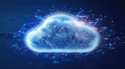 Poster - AI-powered cloud networking system ensuring seamless global connectivity.