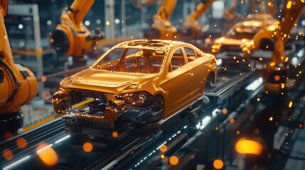 Poster - AI-powered defect detection system ensuring quality control in automated manufacturing.