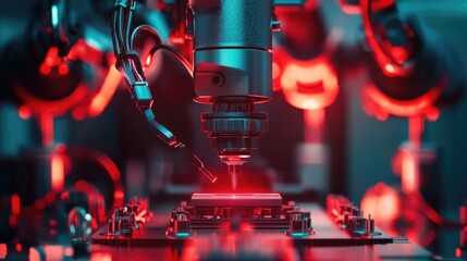 Poster - Automated quality inspection station using AI for precision defect detection.