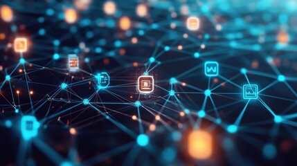 Poster - Digital IT infrastructure with a smart grid and blockchain integration.