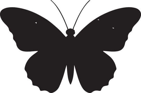 glitter butterfly art accessories accessory logo icon silhouette vector style with white background