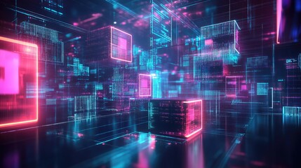 Poster - Smart factory with AI-powered monitoring systems optimizing manufacturing efficiency.