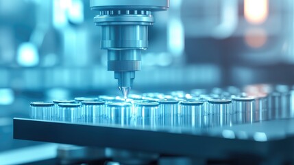 Poster - Smart sensors integrated into production machinery for predictive maintenance.