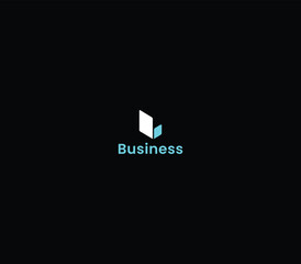 Poster - Letter L or B or P  Sharp Logo design with black background. 
