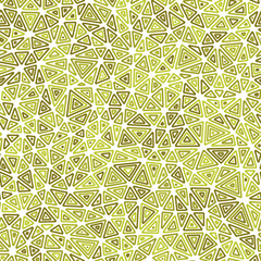Poster - Abstract background with geometric mosaic shapes. Compact triangles in a mono-tone colored style. Repeatable pattern with classy vector tiles.
