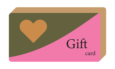Poster - gift card icon. minimalist vector aesthetics perfect for digital wallets user interface design. gift