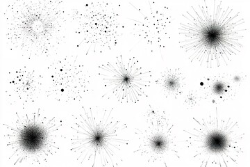 abstract black ink explosions 12 unique dotted burst designs for backgrounds