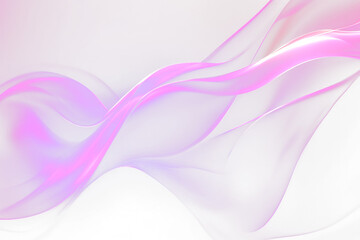 Poster - Abstract purple and pink flowing wave design.