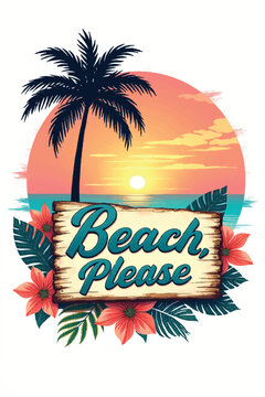 Typography Summer lover t-shirt design vector.