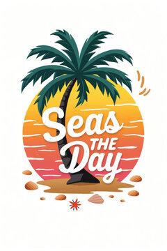 Typography Summer lover t-shirt design vector.