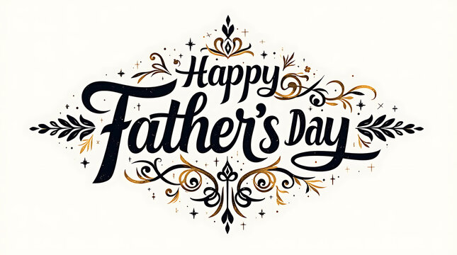 Artistic Happy Father’s Day Calligraphy Background