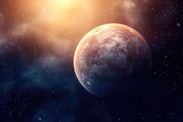 Aufkleber - A planet is visible in the daytime sky