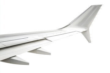 Aufkleber - A solitary airplane wing soaring through the clouds