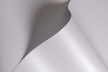 Aufkleber - Elegant off-white paper texture with a pearlescent gloss and subtle wavy curves. Shimmering, reflective surface with a soft gradient, perfect for luxury stationery, artistic backdrops, and premium.