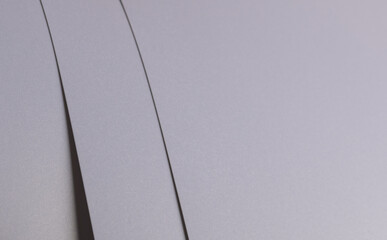 Aufkleber - Elegant light gray paper texture with subtle striped overlay and fine edges. Premium designer material with a minimalistic and monochrome finish, perfect for luxury stationery and decorative backdrops