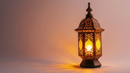 Poster - A simple lamp sitting on a table
