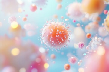 Poster - A close-up shot of multiple small balls