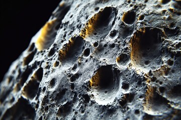 Poster - Close-up shot of a rock with holes
