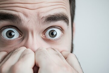 Poster - A person hiding their face with their hands