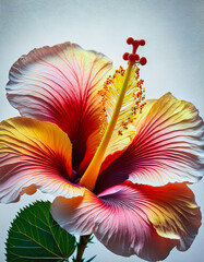 Poster - Vibrant hibiscus blooms in a stunning display of colors and textures