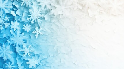 Delicate snowflake pattern background with intricate frozen details